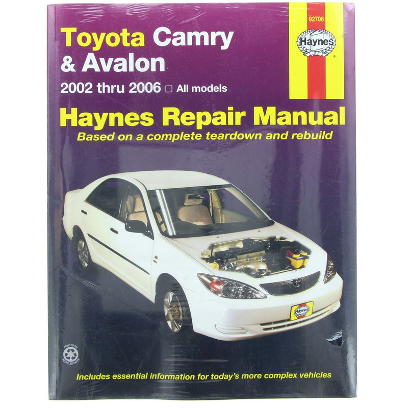 Haynes Repair Manual Suits Toyota Camry & Holden Apolo