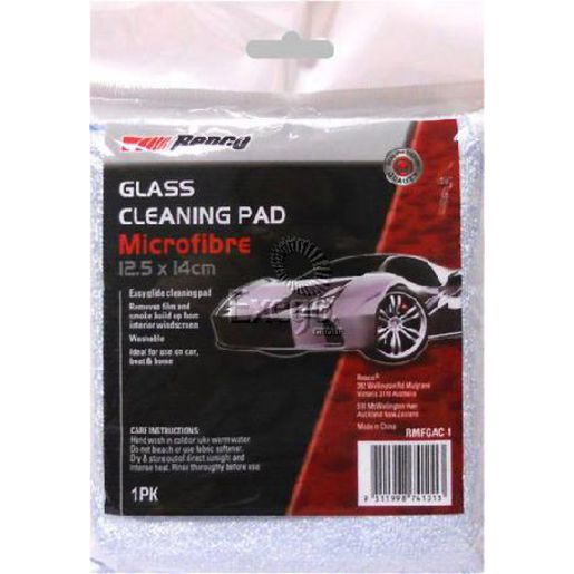 Eclipse Microfiber Glass Cleaning Pad 12.5 X 14Cm Rmfgac-1