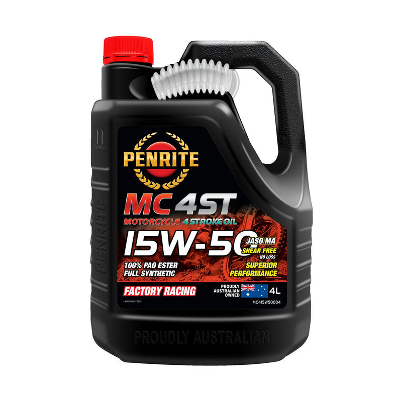 Penrite MC 4ST 4 Stroke Motorcycle Oil 100% PAO & Ester