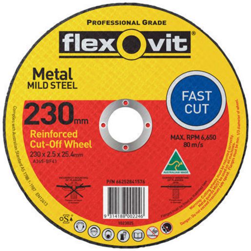 Flexovit Reinforced Cut Off Wheel 230x2.5x25.4mm