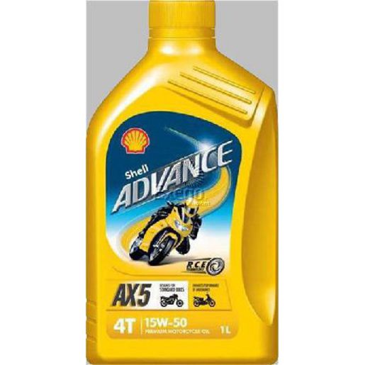 Shell Advance 4T AX5 15W50 Oil SL/MA 1L