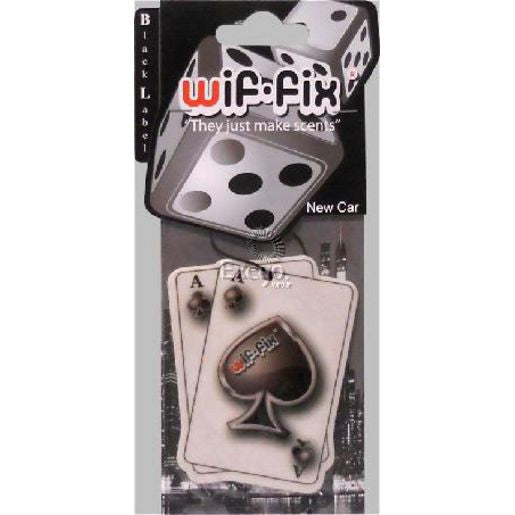Wiffix Air Freshener Aces New Car Smell Blac