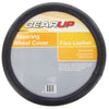 Gearup Steering Wheel Cover 15" Faux Leather Black