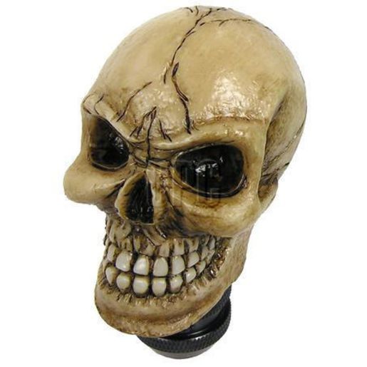 Naparts Bone Coloured Skull Gear Knob 23178
