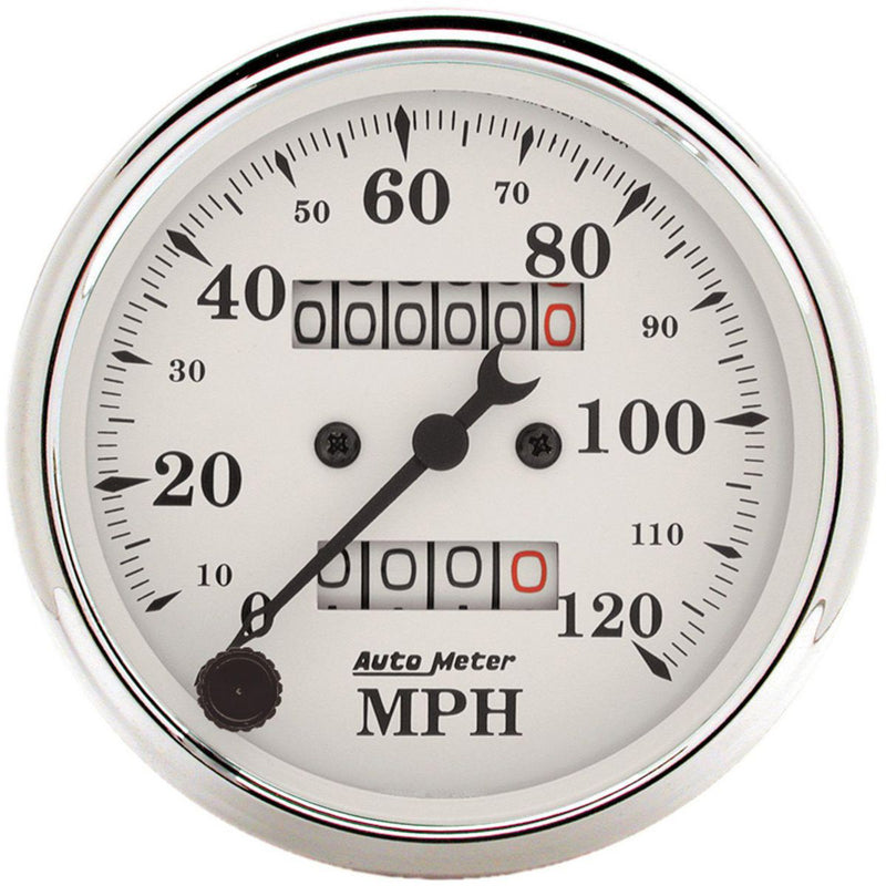 Autometer Old Tyme 3-1/8in Speedometer 120MPH Mechanical