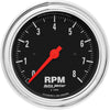 Autometer Trad Chrome 3-3/8in Tachometer 8000rpm AU2499