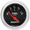 Autometer Trad Chrome 2-1/16in Fuel Level Gauge 240-33