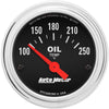 Autometer Trad Chrome 2-1/16in Oil Temp Gauge 100-250F