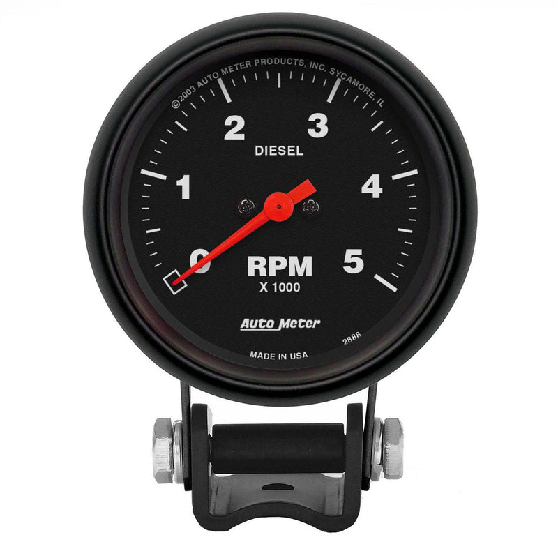 Autometer Z-Series 2-5/8in Diesel Tacho Gauge 5,000rpm