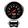Autometer Trad Chrome 2-5/8in Tachometer 8000rpm AU2893