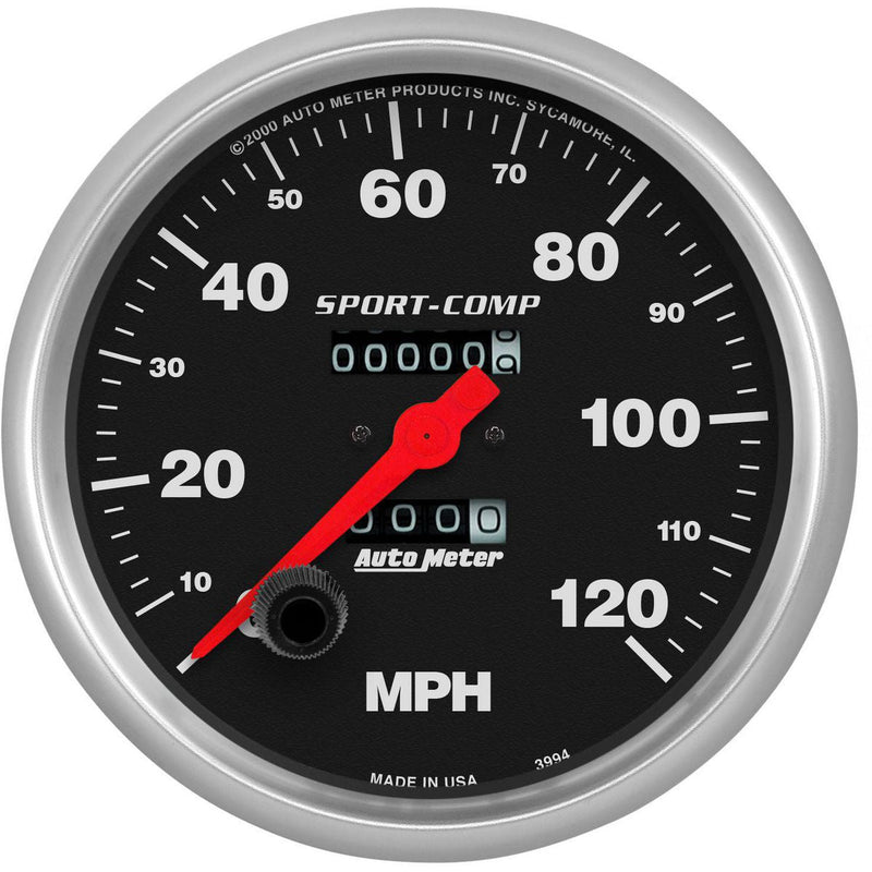 Autometer Sport-Comp 5in Speedo Gauge 120MPH Mechanical