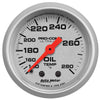 Autometer Ultra-Lite 2-1/16in Oil Temp Gauge 140-280F
