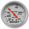Autometer Ultra-Lite 2-5/8in Boost/Vacuum Gauge 30in/Hg