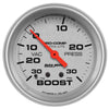 Autometer Ultra-Lite 2-5/8in Boost/Vacuum Gauge 30in/Hg