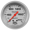 Autometer Ultra-Lite 2-5/8in Oil Pressure Gauge 0-200 PSI
