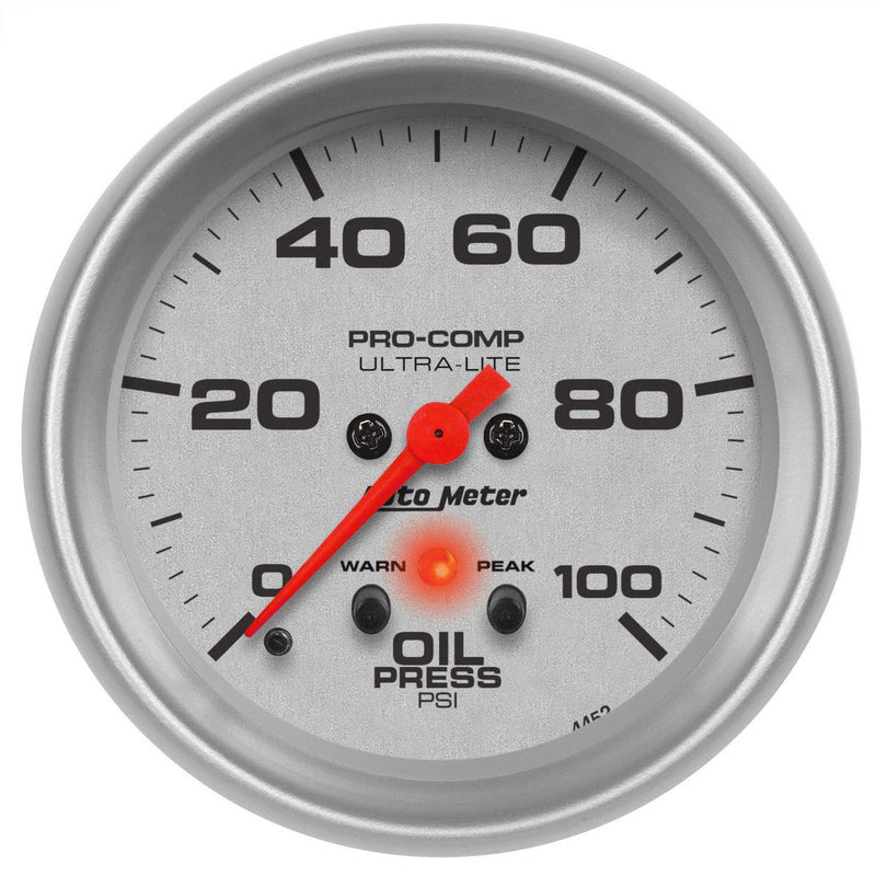 Autometer Ultra-Lite 2-5/8in Oil Pressure Gauge 0-100 PSI