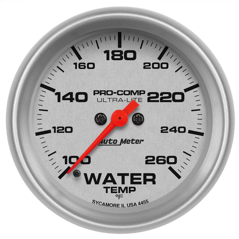 Autometer Ultra Lite 2-1/16in Water Temp Gauge 100-260F