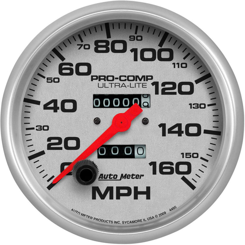 Autometer Ultra-Lite 5in Speedo Gauge 160MPH Mechanical