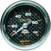 Autometer Carbon Fiber 2-1/16in Oil Pressure Gauge