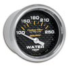 Autometer Carbon Fiber 2-1/16in Water Temp Gauge 100-250F