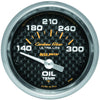 Autometer Carbon Fiber 2-1/16in Oil Temp Gauge 140-300F