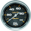 Autometer Carbon Fiber 2-5/8in Oil Pressure Gauge