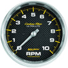 Autometer Carbon Fiber 5in Tachometer 10000rpm AU4898