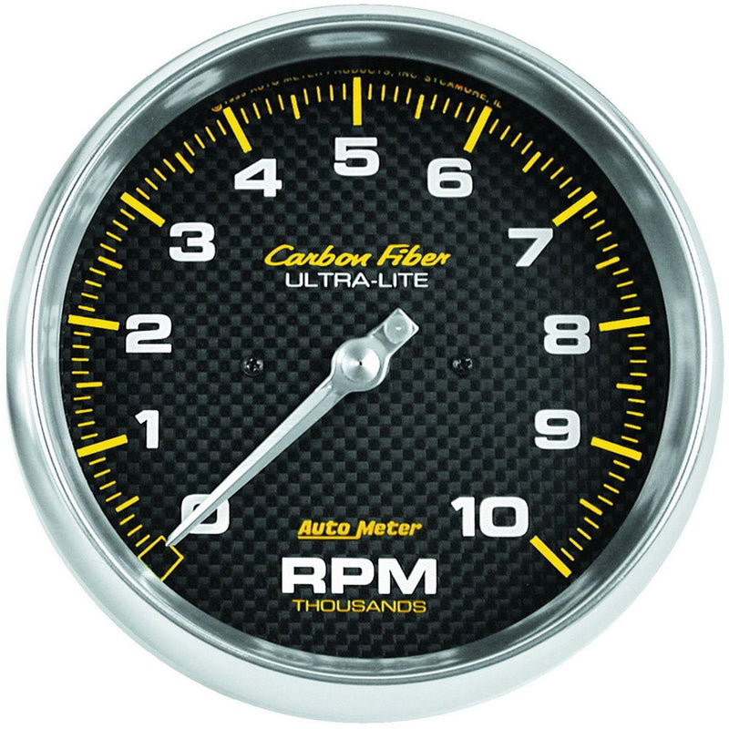 Autometer Carbon Fiber 5in Tachometer 10000rpm AU4898