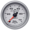 Autometer Ultra-Lite II 2-1/16in Oil Pressure Gauge 0-100