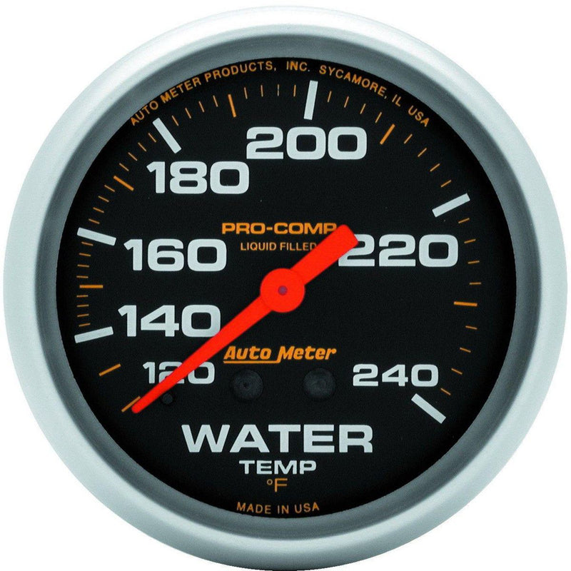 Autometer Pro-Comp 2-5/8in Water Temp Gauge 120-240F