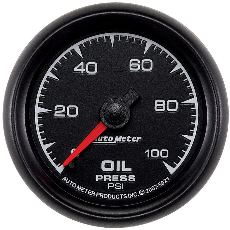 Autometer ES Series 2-1/16in Oil Pressure Gauge 0-100PSI