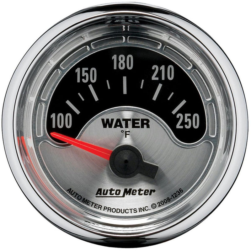 Autometer Muscle 2-1/16in Water Temp Gauge 100-250F Short
