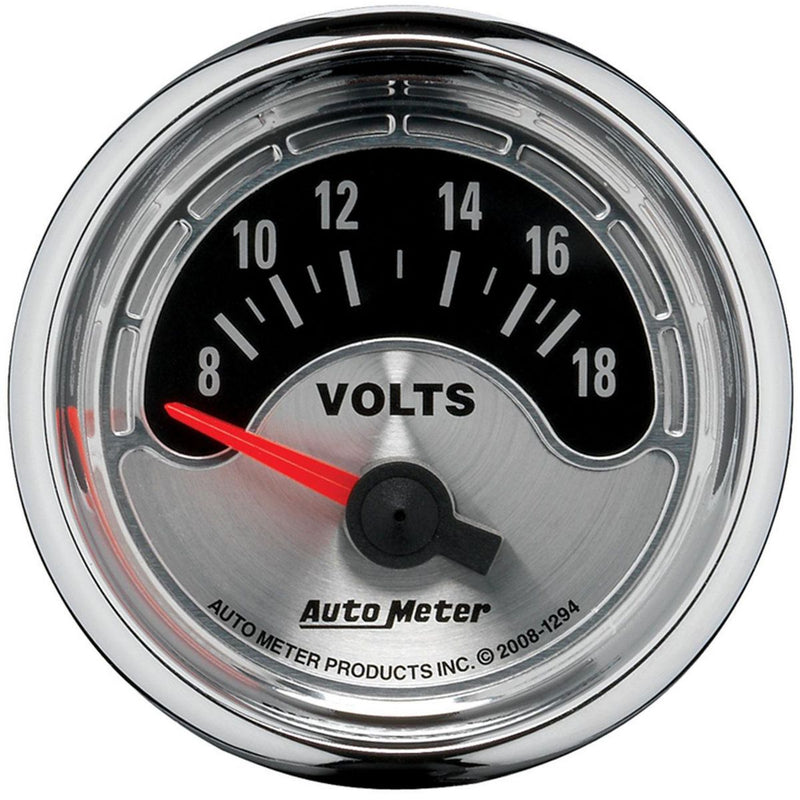 Autometer Muscle 2-1/16in Voltmeter 8-18V Short Sweep