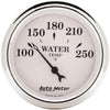 Autometer Old Tyme Water Temp Gauge 100-250F Short Sweep