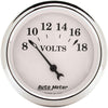 Autometer Old Tyme 2-1/16in Voltmeter 8-18V Short Sweep