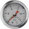 Autometer 1-1/2in Fuel Pressure Gauge Liquid Filled