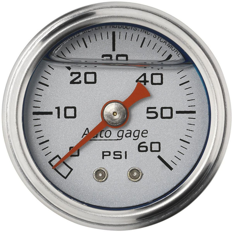 Autometer 1-1/2in Fuel Pressure Gauge Liquid Filled
