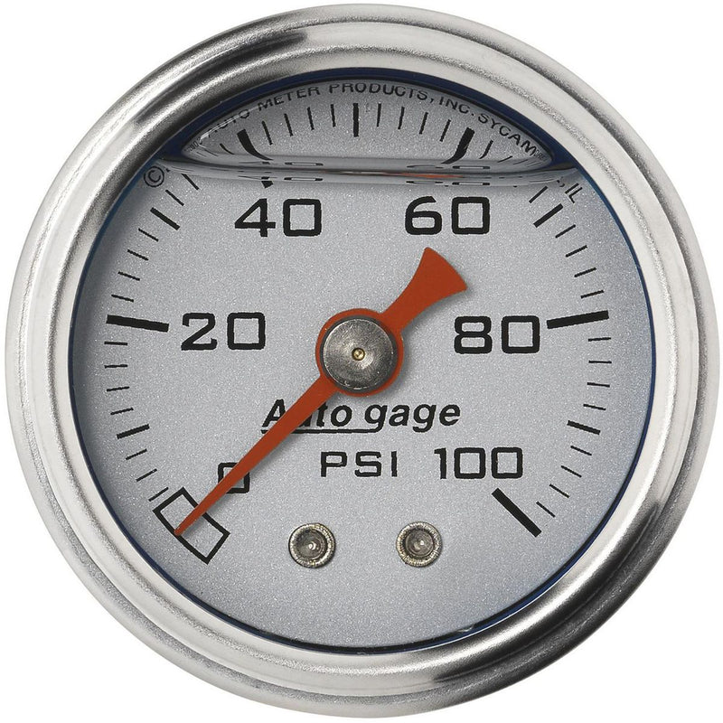 Autometer 1-1/2in Fuel Pressure Gauge Liquid Filled