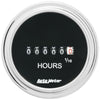 Autometer Trad Chrome 2-1/16in Hour Meter 100000 Hours