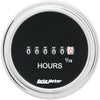Autometer Trad Chrome 2-1/16in Hour Meter 100000 Hours