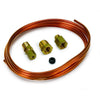 Autometer 1/8in Copper Tubbing With Fittings 6FT AU3224