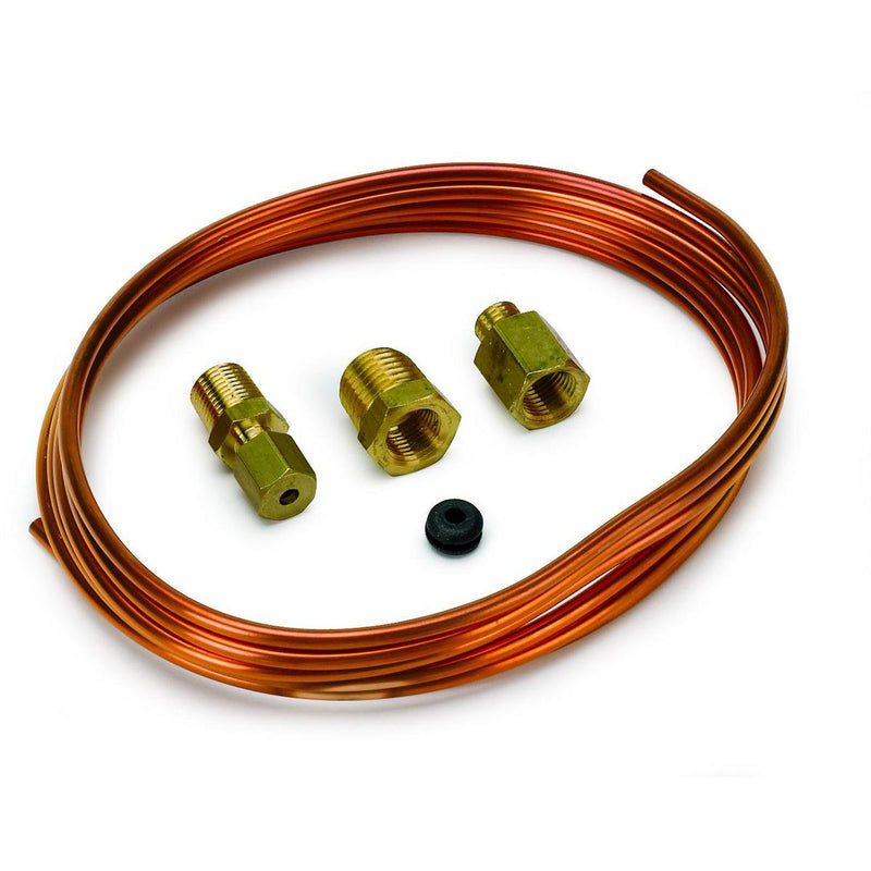 Autometer 1/8in Copper Tubbing With Fittings 6FT AU3224