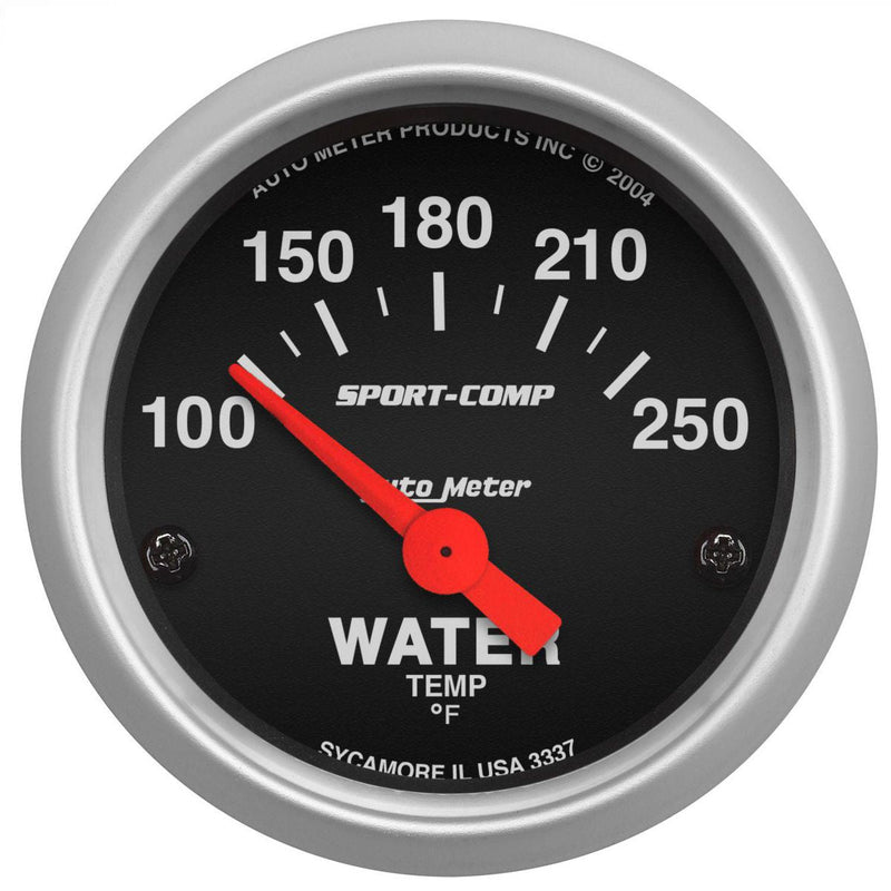 Autometer Sport-Comp 2-1/16in Water Temp Gauge 100-250F