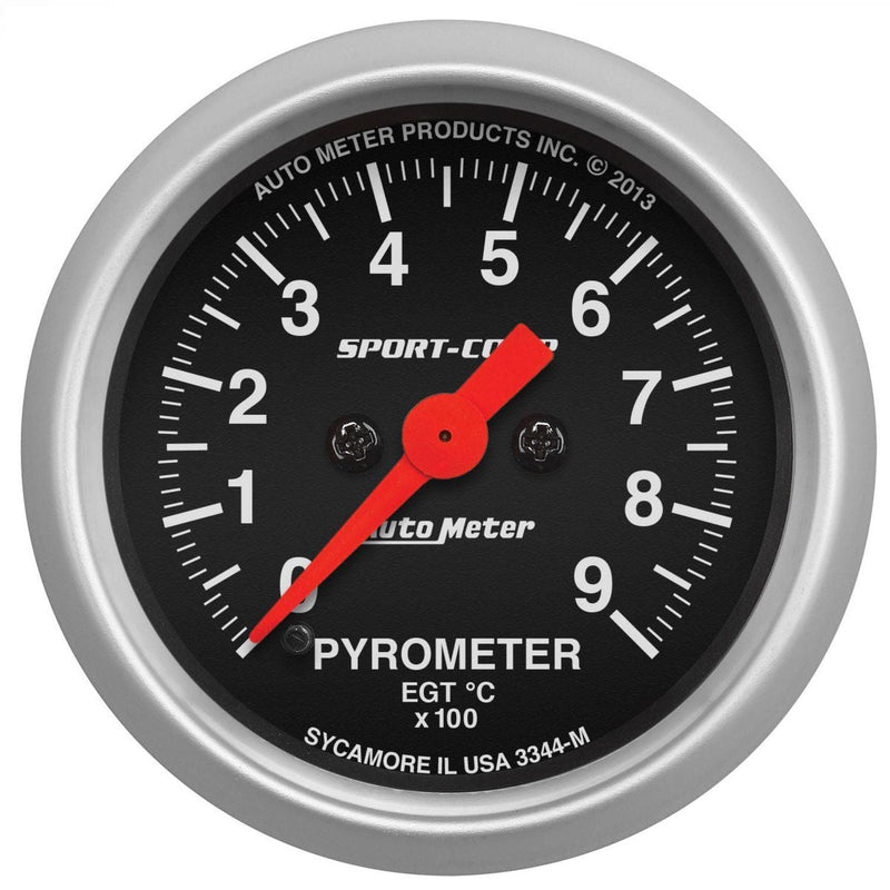 Autometer Sport-Comp 2-1/16in Pyrometer Gauge 0-900C Full