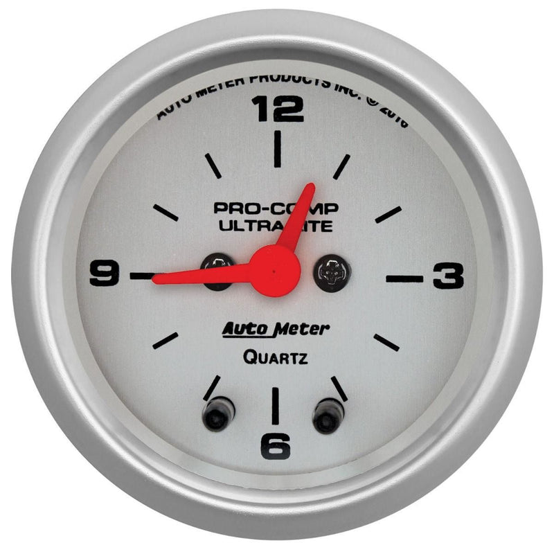 Autometer Ultra Lite 2-1/16in Clock AU4385