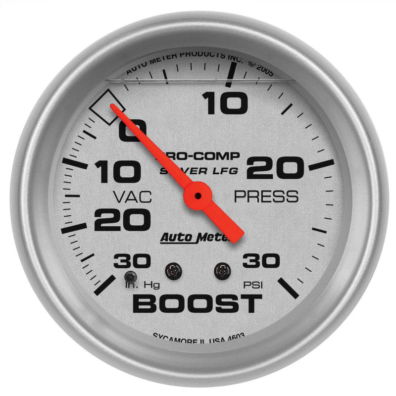 Autometer Ultra-Lite 2-5/8in Boost/Vacuum Gauge 30in/Hg