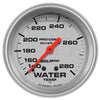 Autometer Ultra-Lite 2-5/8in Water Temp Gauge 140-280F