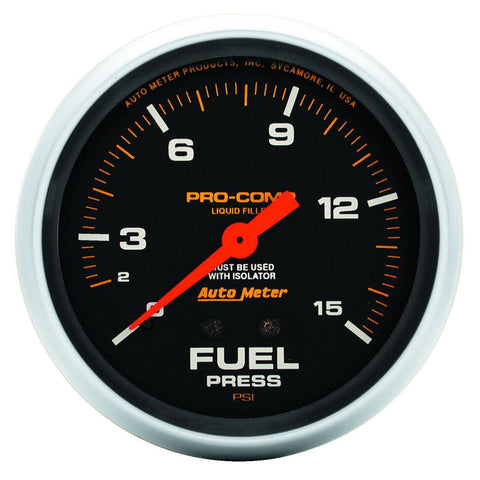 Autometer Pro-Comp 2-5/8in Fuel Level Gauge 73-10 Ohms