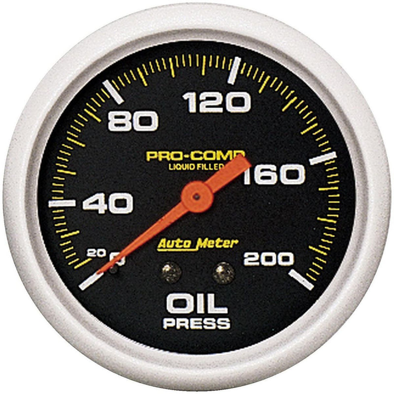 Autometer Pro-Comp 2-5/8in Oil Pressure Gauge 0-200 PSI