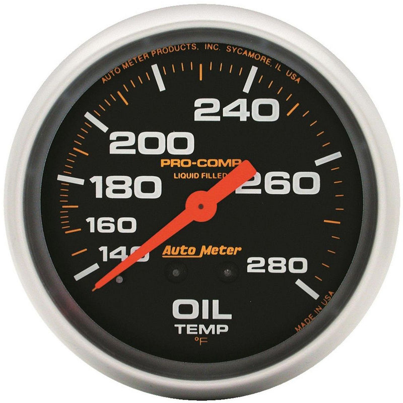 Autometer Pro-Comp 2-5/8in Oil Temp Gauge 140-280F Liquid